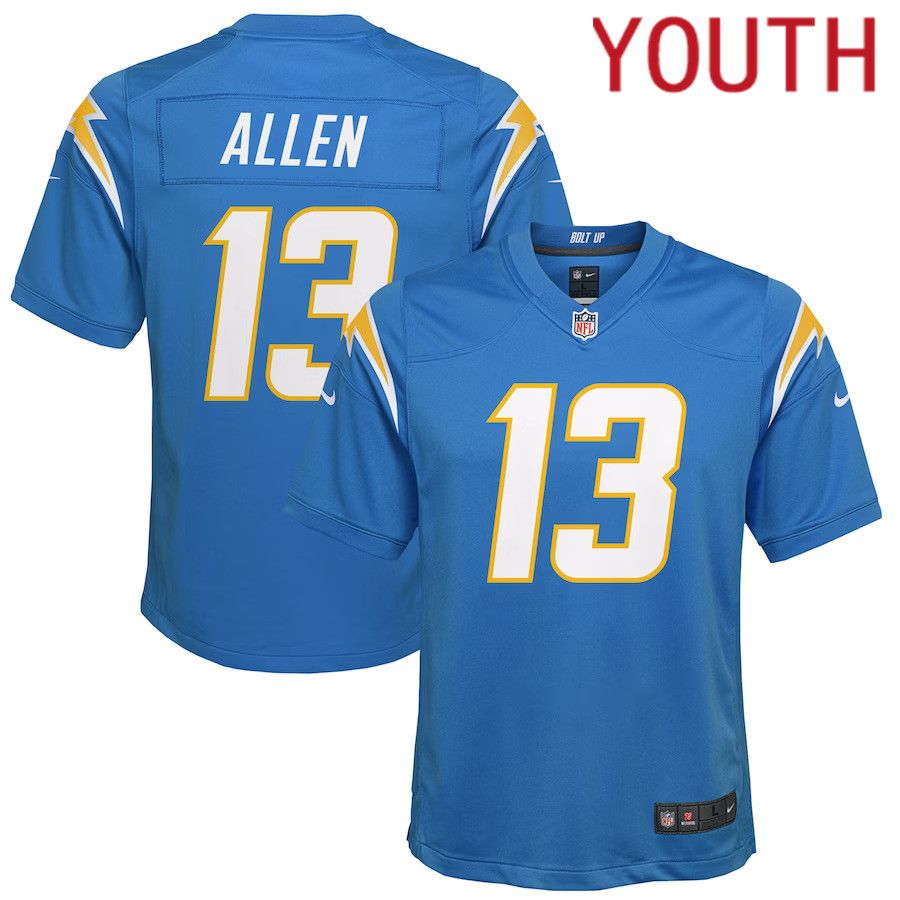 Youth Los Angeles Chargers 13 Keenan Allen Nike Powder Blue Game NFL Jersey